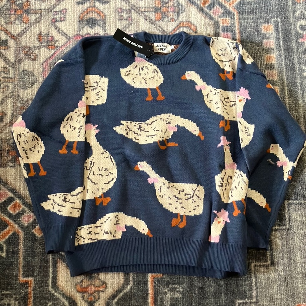 Aelfric Eden Large Goose Sweater — New w Tags
